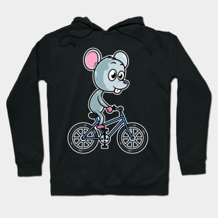 Mouse Bicycle Cyclist Cycling graphic Hoodie